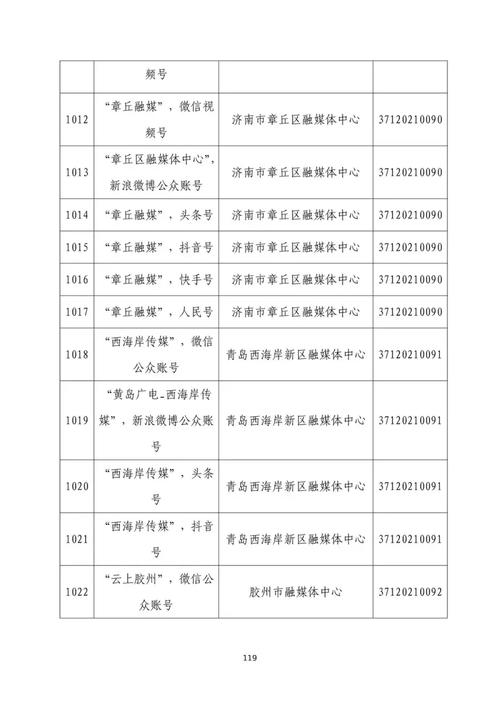 山东省互联网新闻信息服务单位许可信息公示